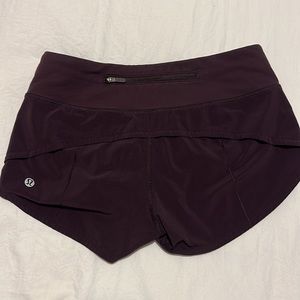 Lululemon Speed Up Shorts - size 2